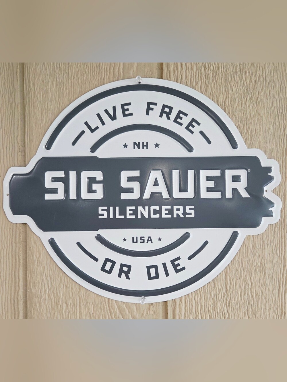 SIG SAUER Silencers Metal Sign – 12x16 Tin Wall Decor – Brand New & Discontinued